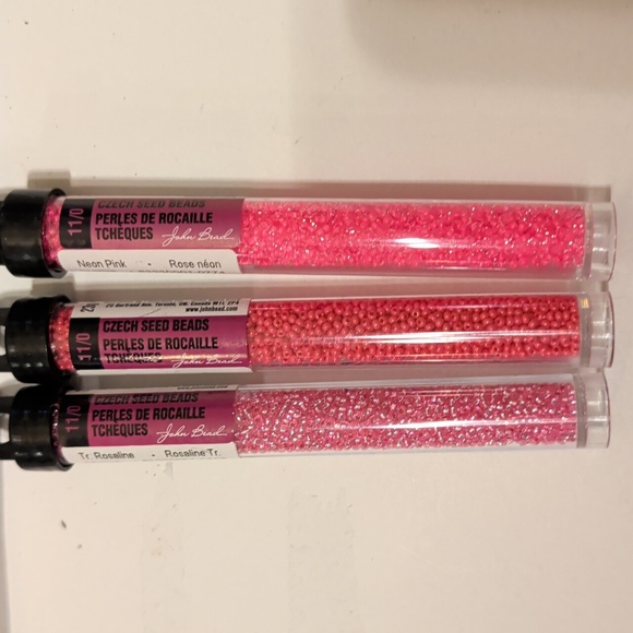 John Bead Czech Glass Seed Beads sz 11/0 Solid Rainbow Color Lot 34 Tubes - Picture 9 of 9